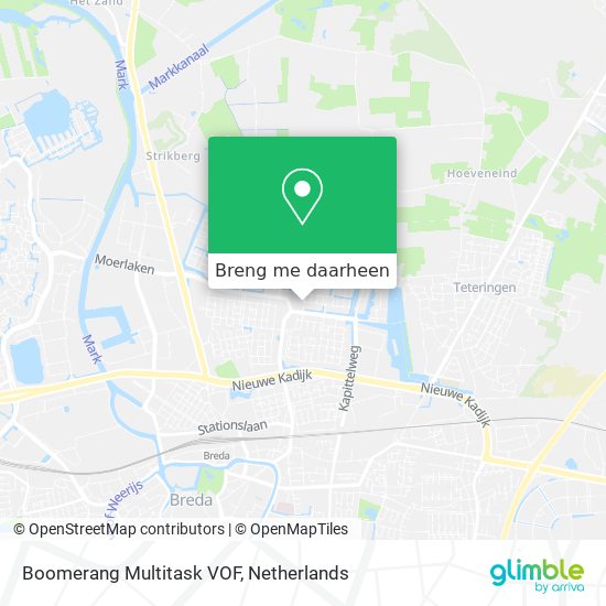 Boomerang Multitask VOF kaart