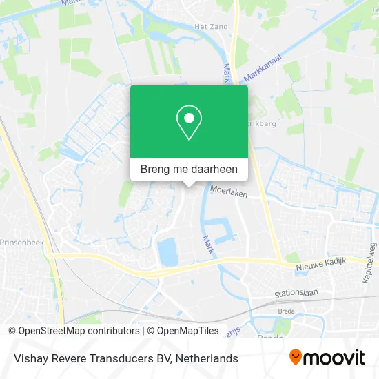 Vishay Revere Transducers BV kaart