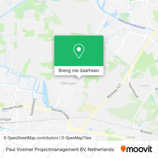 Paul Vosmer Projectmanagement BV kaart