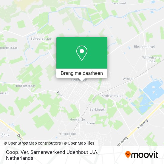 Coop. Ver. Samenwerkend Udenhout U.A. kaart