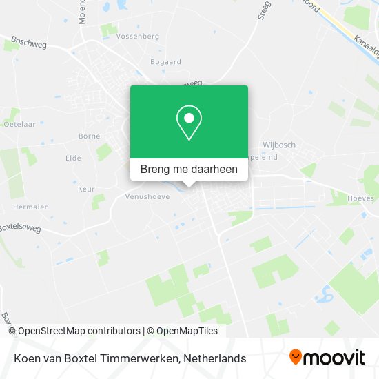 Koen van Boxtel Timmerwerken kaart