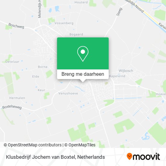 Klusbedrijf Jochem van Boxtel kaart