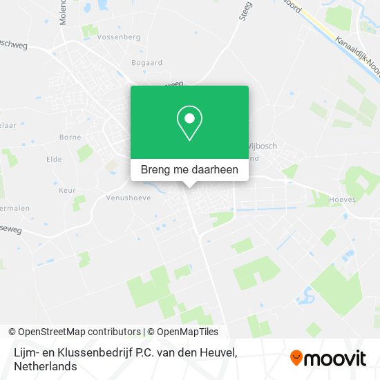 Lijm- en Klussenbedrijf P.C. van den Heuvel kaart