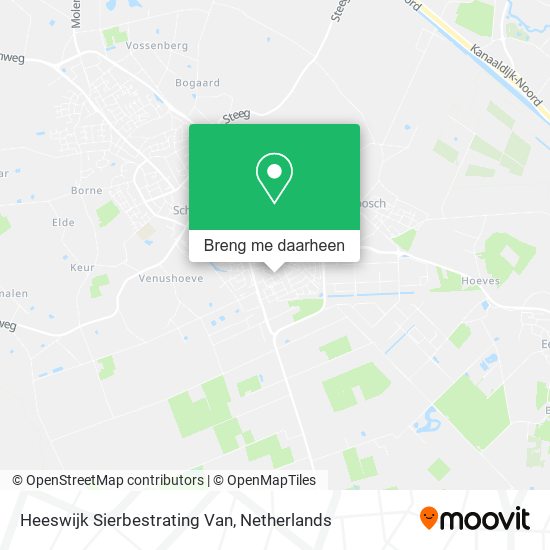 Heeswijk Sierbestrating Van kaart