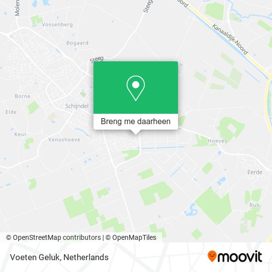 Voeten Geluk kaart