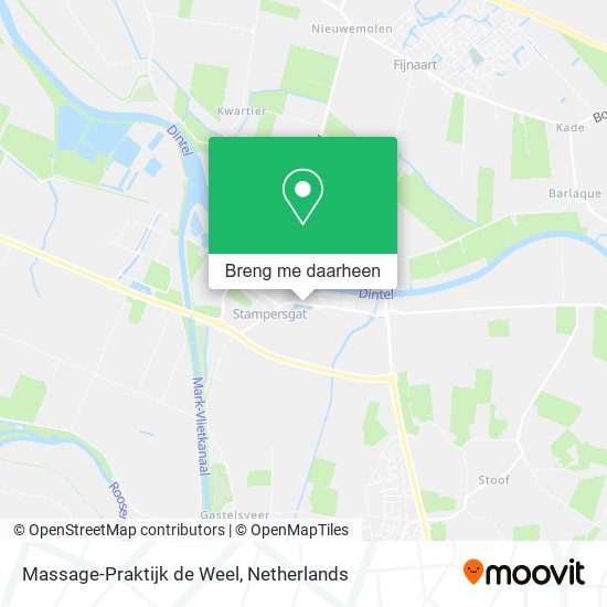 Massage-Praktijk de Weel kaart