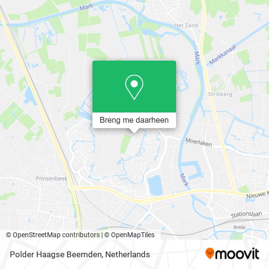 Polder Haagse Beemden kaart