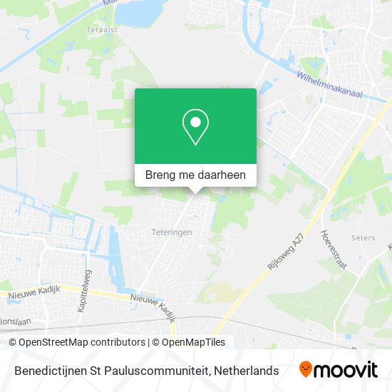 Benedictijnen St Pauluscommuniteit kaart