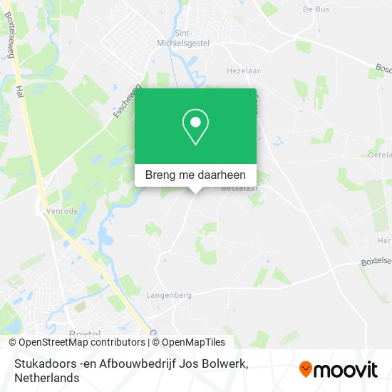 Stukadoors -en Afbouwbedrijf Jos Bolwerk kaart