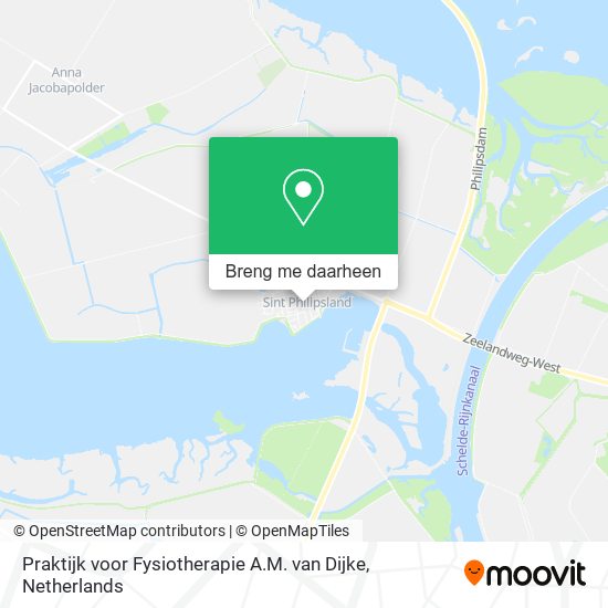 Praktijk voor Fysiotherapie A.M. van Dijke kaart