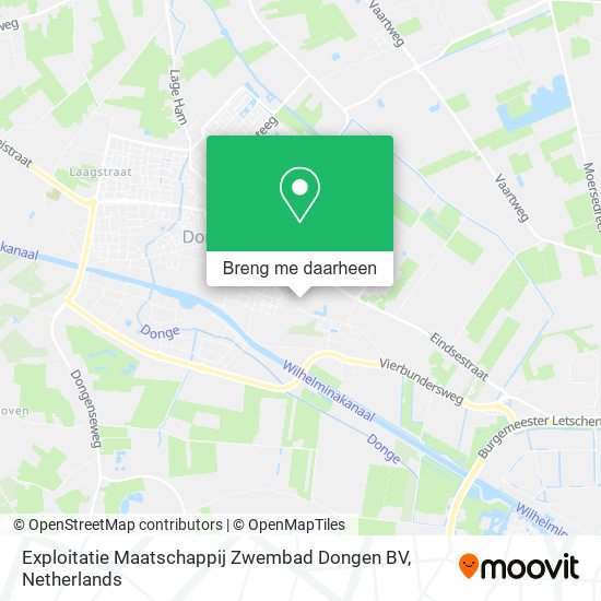 Exploitatie Maatschappij Zwembad Dongen BV kaart