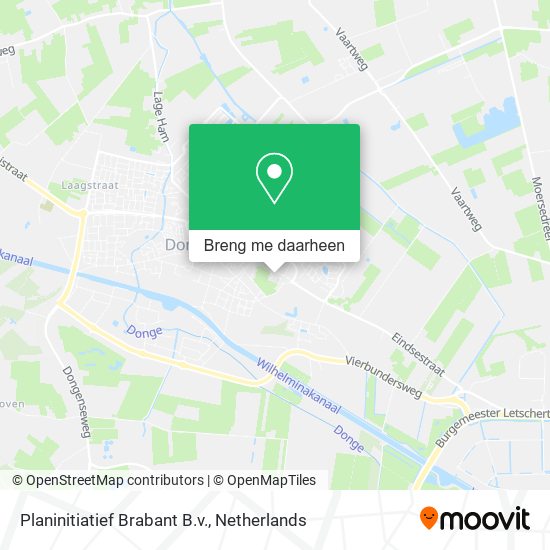 Planinitiatief Brabant B.v. kaart