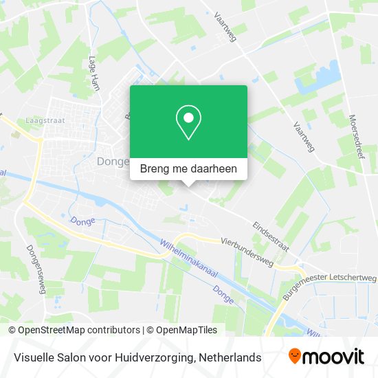 Visuelle Salon voor Huidverzorging kaart