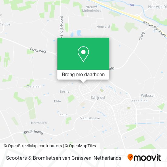 Scooters & Bromfietsen van Grinsven kaart