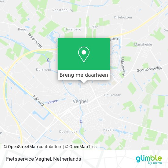 Fietsservice Veghel kaart