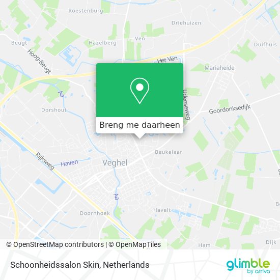 Schoonheidssalon Skin kaart