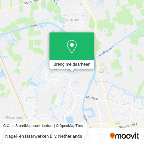 Nagel- en Haarwerken Elly kaart