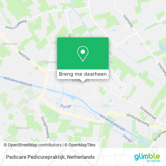 Pedicare Pedicurepraktijk kaart