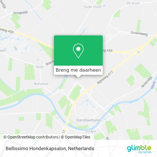 Bellissimo Hondenkapsalon kaart