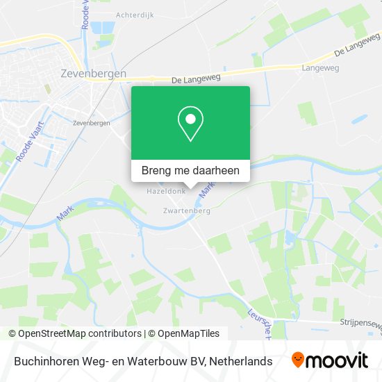 Buchinhoren Weg- en Waterbouw BV kaart