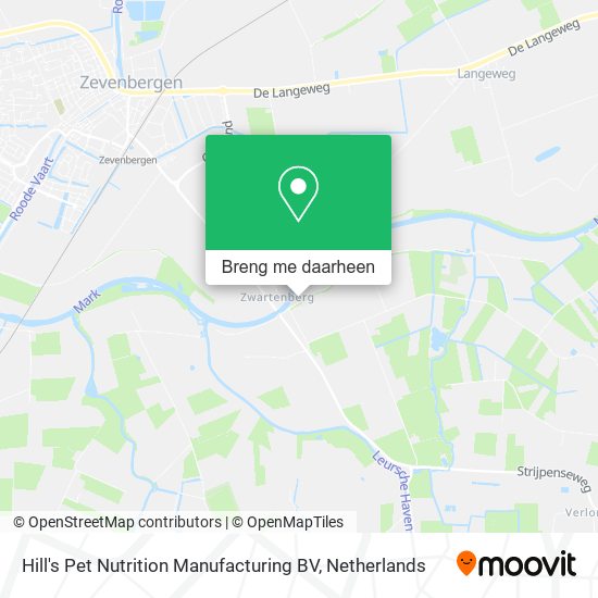 Hill's Pet Nutrition Manufacturing BV kaart