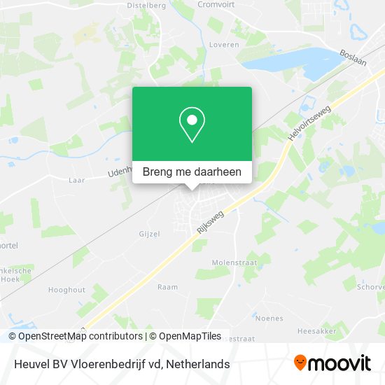 Heuvel BV Vloerenbedrijf vd kaart