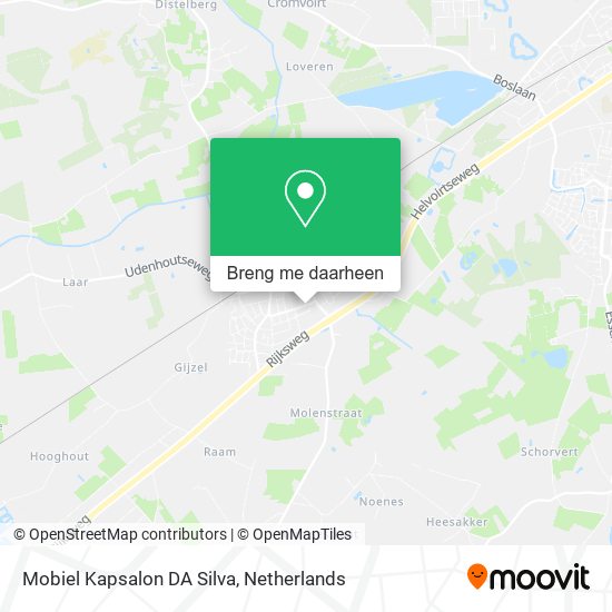 Mobiel Kapsalon DA Silva kaart