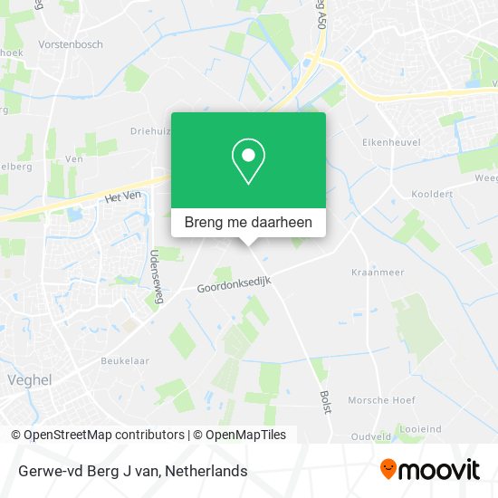 Gerwe-vd Berg J van kaart
