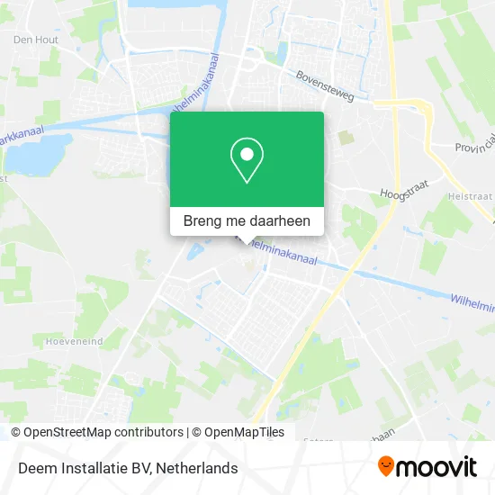 Deem Installatie BV kaart