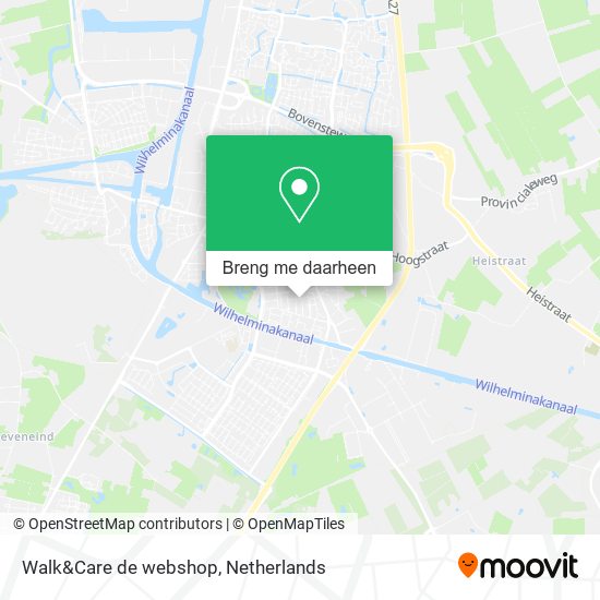 Walk&Care de webshop kaart