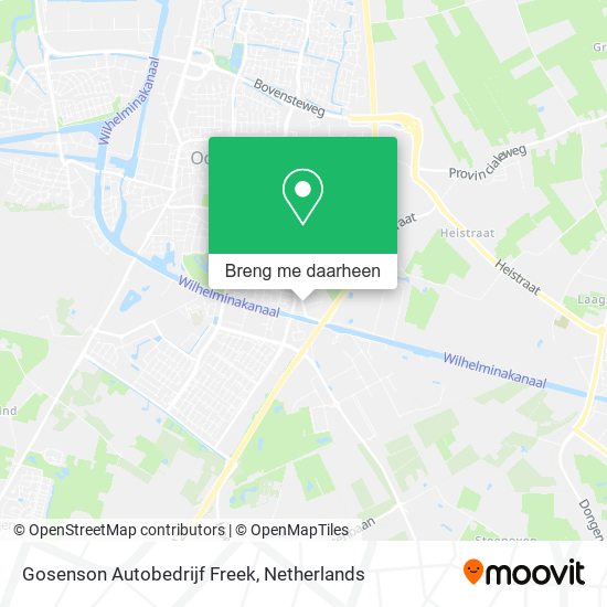 Gosenson Autobedrijf Freek kaart