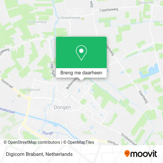 Digicom Brabant kaart
