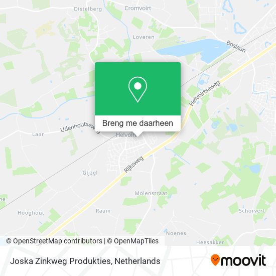 Joska Zinkweg Produkties kaart