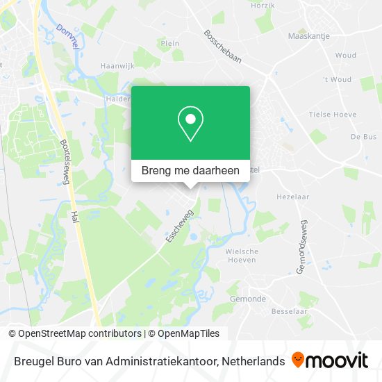 Breugel Buro van Administratiekantoor kaart