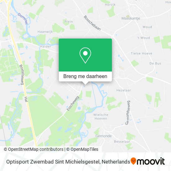 Optisport Zwembad Sint Michielsgestel kaart