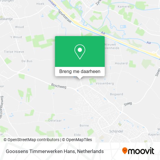 Goossens Timmerwerken Hans kaart