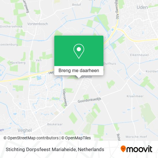 Stichting Dorpsfeest Mariaheide kaart