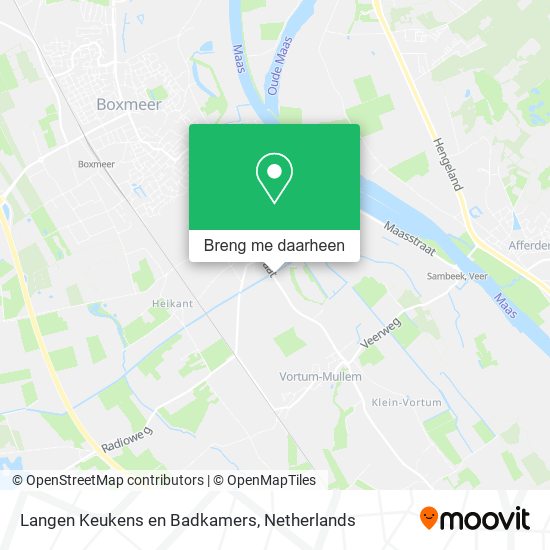 Langen Keukens en Badkamers kaart