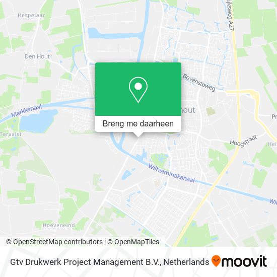 Gtv Drukwerk Project Management B.V. kaart