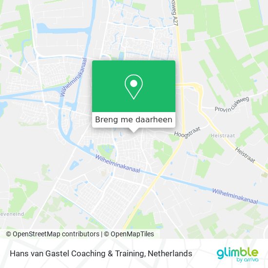 Hans van Gastel Coaching & Training kaart