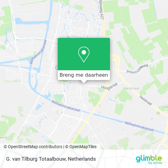 G. van Tilburg Totaalbouw kaart