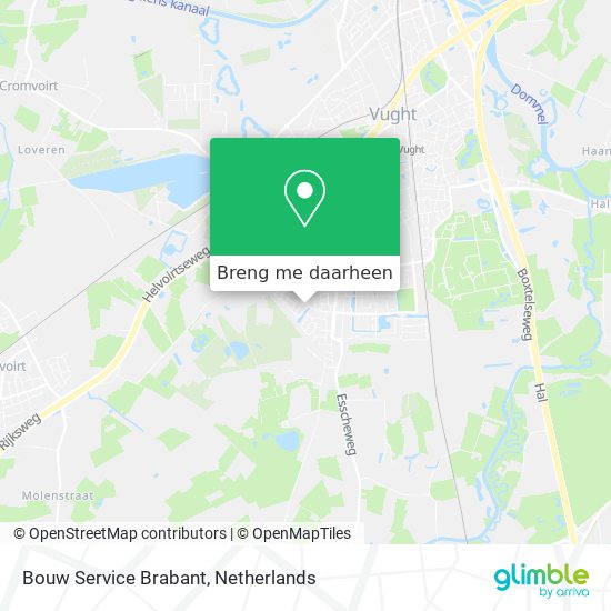 Bouw Service Brabant kaart