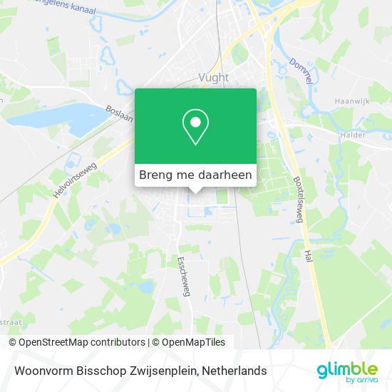 Woonvorm Bisschop Zwijsenplein kaart