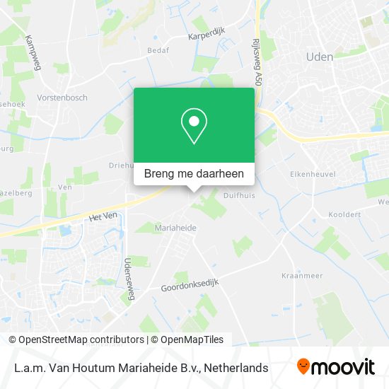 L.a.m. Van Houtum Mariaheide B.v. kaart