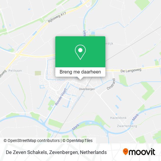 De Zeven Schakels, Zevenbergen kaart