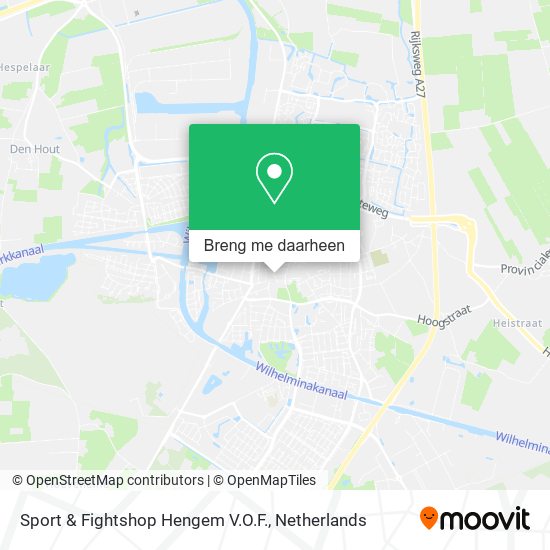 Sport & Fightshop Hengem V.O.F. kaart