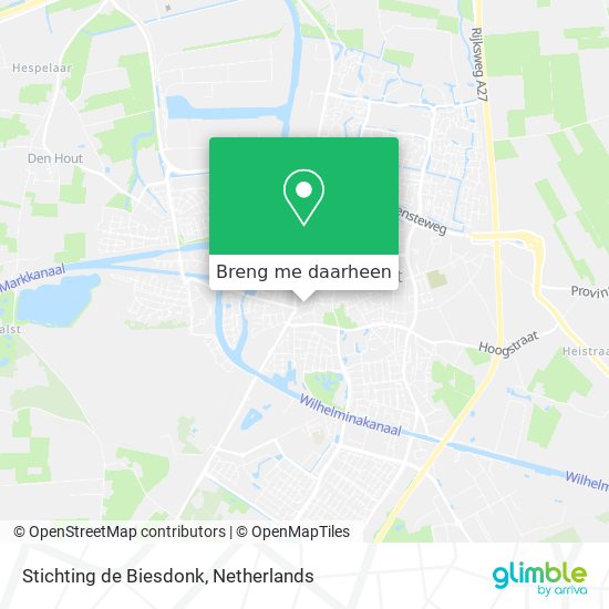 Stichting de Biesdonk kaart