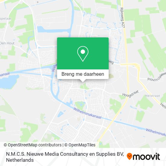 N.M.C.S. Nieuwe Media Consultancy en Supplies BV kaart