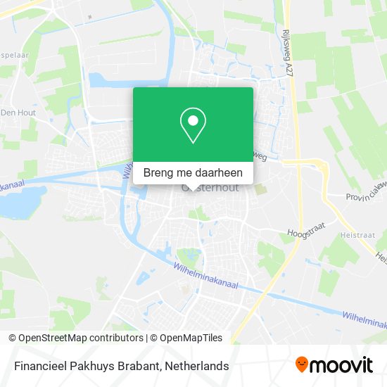 Financieel Pakhuys Brabant kaart