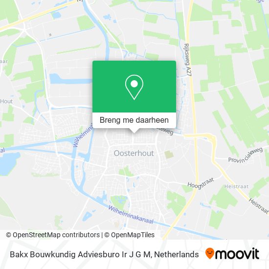 Bakx Bouwkundig Adviesburo Ir J G M kaart